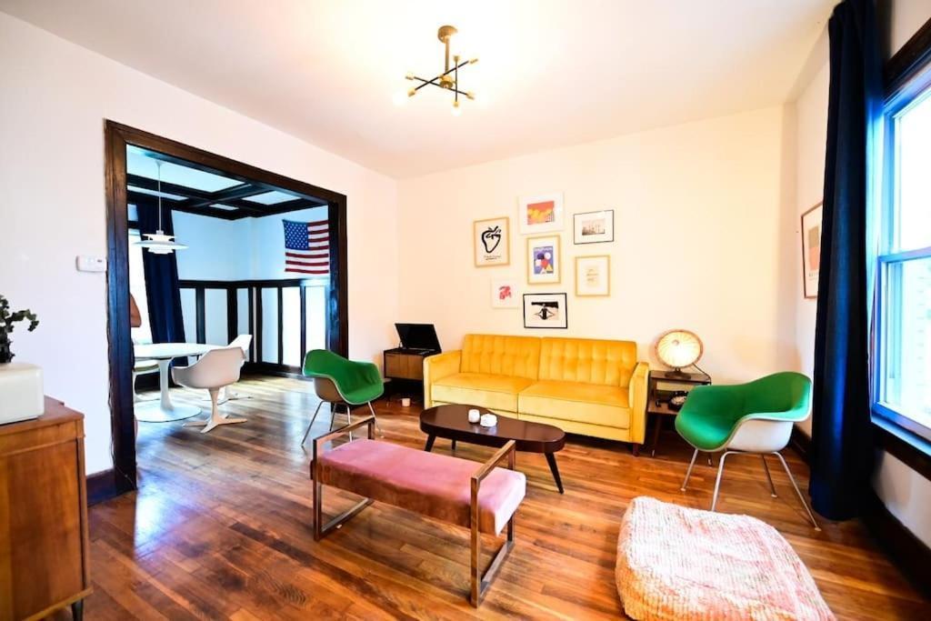Luxe Mid-Century Styled Historic Townhouse #2 Villa Detroit Eksteriør bilde