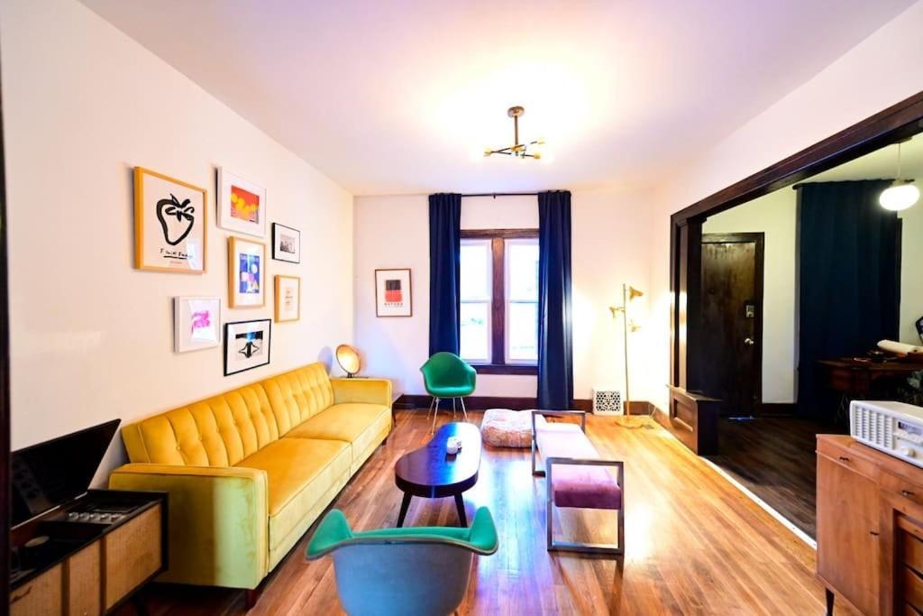 Luxe Mid-Century Styled Historic Townhouse #2 Villa Detroit Eksteriør bilde